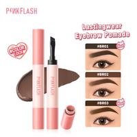 Gambar [Official] [BPOM]PINKFLASH #ColorLock Waterproof Eyebrow Pomade Cream High Pigment Smudge-proof Long-lasting Non-caking Soft Smooth Quick-drying Shaping - BR01 ASH BROWN dari PINKFLASH STORE Kab. Tangerang 1 Tokopedia