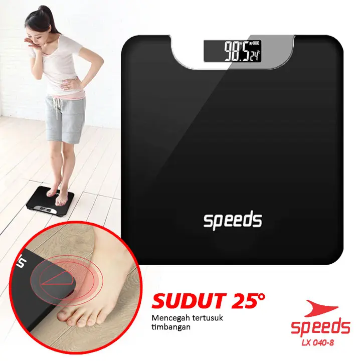 SPEEDS Timbangan Badan Digital 180kg 040-1-9 2