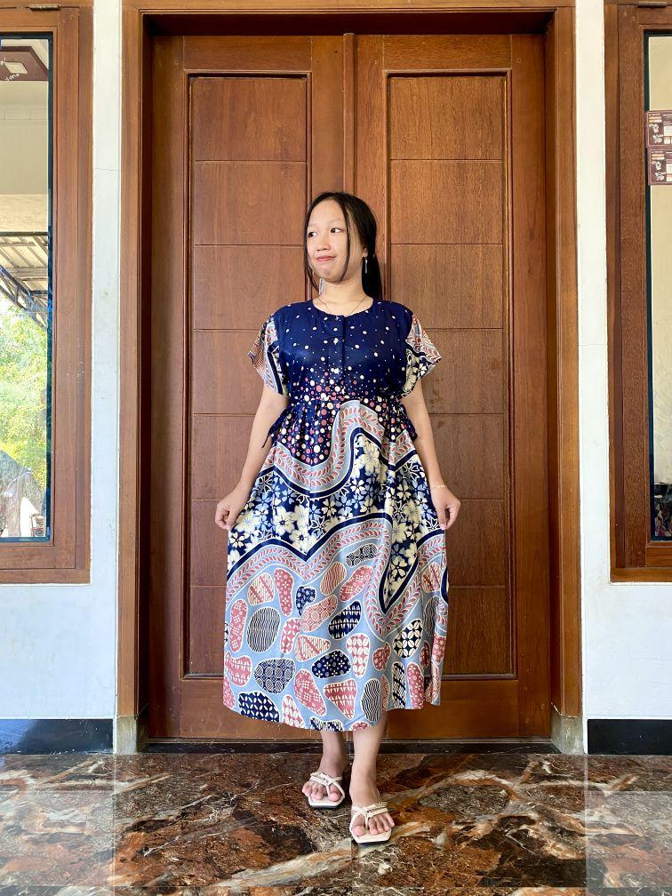 Daster Kimono Cantik Busui Bahan Rayon Motif Batik