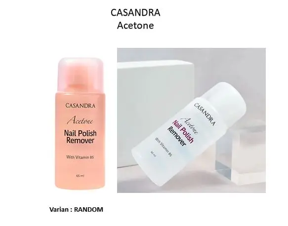 CASANDRA ACETONE NAIL POLISH REMOVER 65ML - PEMBERSIH KUTEK CASANDRA