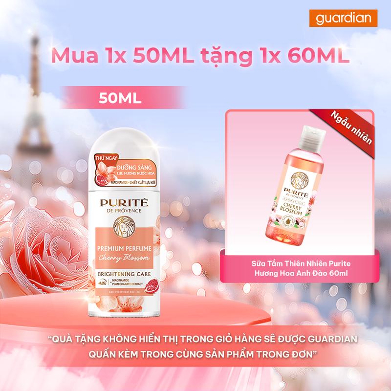 Gift Quấn Kèm Ngẫu Nhiên Lăn Khử Mùi Purite Dưỡng Sáng Da 50ml Tặng Sữa Tắm Tắm 60ml | Guardian Việt Nam