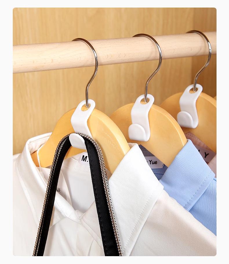 Gantungan baju tebal dengan kombinasi kait tanpa perlu mengebor, rak gantung multi-lapisan untuk penyimpanan dan penghematan ruang.