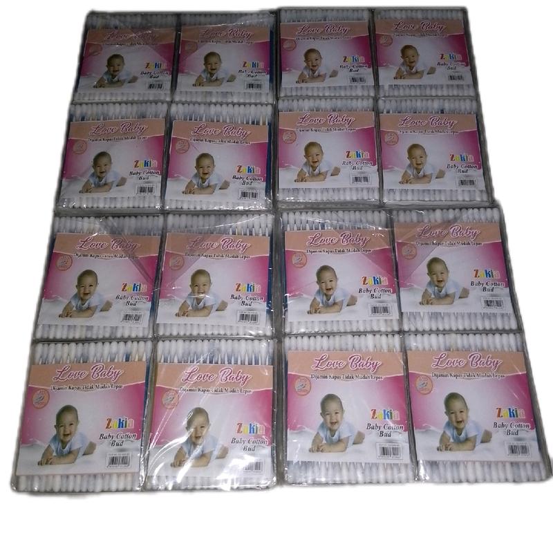 12 pack Cotton buds Love baby Korek kuping Termurah 0