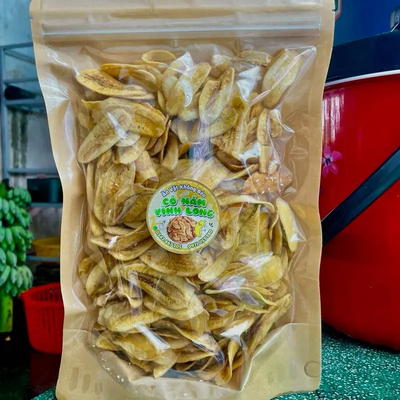 TÚI 500g CHUỐI SÁP- ĐƯỜNG ÍT - MỎNG - GIÒN RỤM NGỌT VỪA DỄ ĂN 1