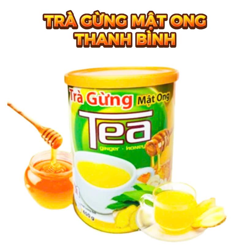Trà Gừng Mật Ong Hoà Tan Thanh Bình - Lon Nhôm 400g Tea Chè