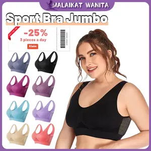 Jumbo Sport Bra Wanita Seamless Big Size Tanpa Kawat BH S6