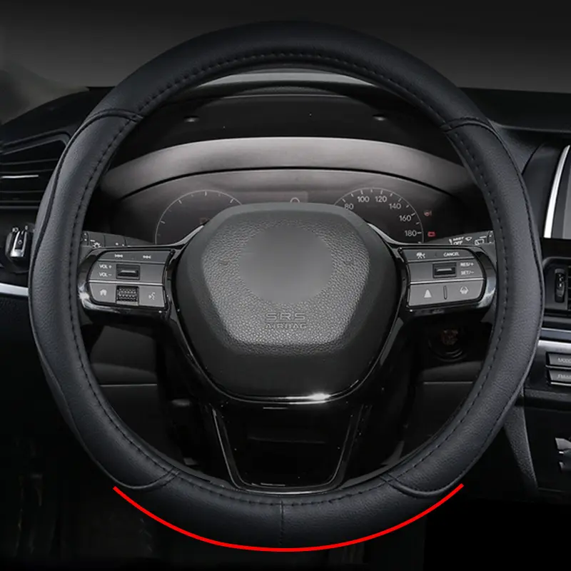 O Type Car Steering Wheel Cover Wrap For Honda HR-V 2018 2019 2020 2021 2022 2023 2024