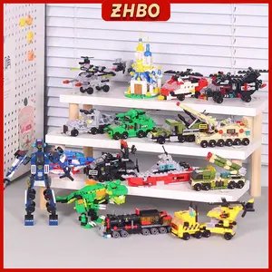 Mainan Anak Laki-laki Edukasi Polisi Seri Puzzle Mainan Balok Susun Mainan 6/7/8 tahun