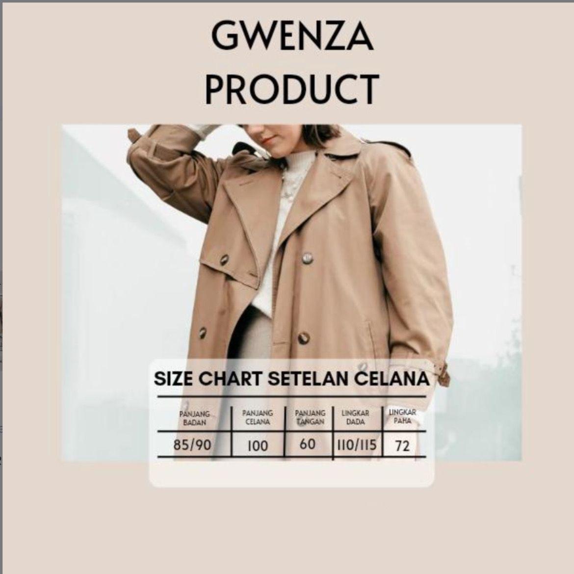 Gwenza - Rachel Setelan celana  Linen - Casual Muslim Wanita