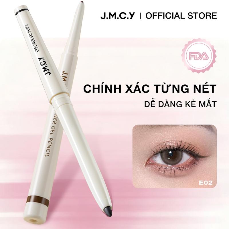 【PAYDAY SALE】JMCY- FDA Chứng Nhận Bút Kẻ Mắt Dạng Gel Màu, Không Thấm Nước & Chống Nhòe, Sắc Tố Cao, Ứng Dụng Mịn, Đầu Nét Chính Xác, Lâu Trôi