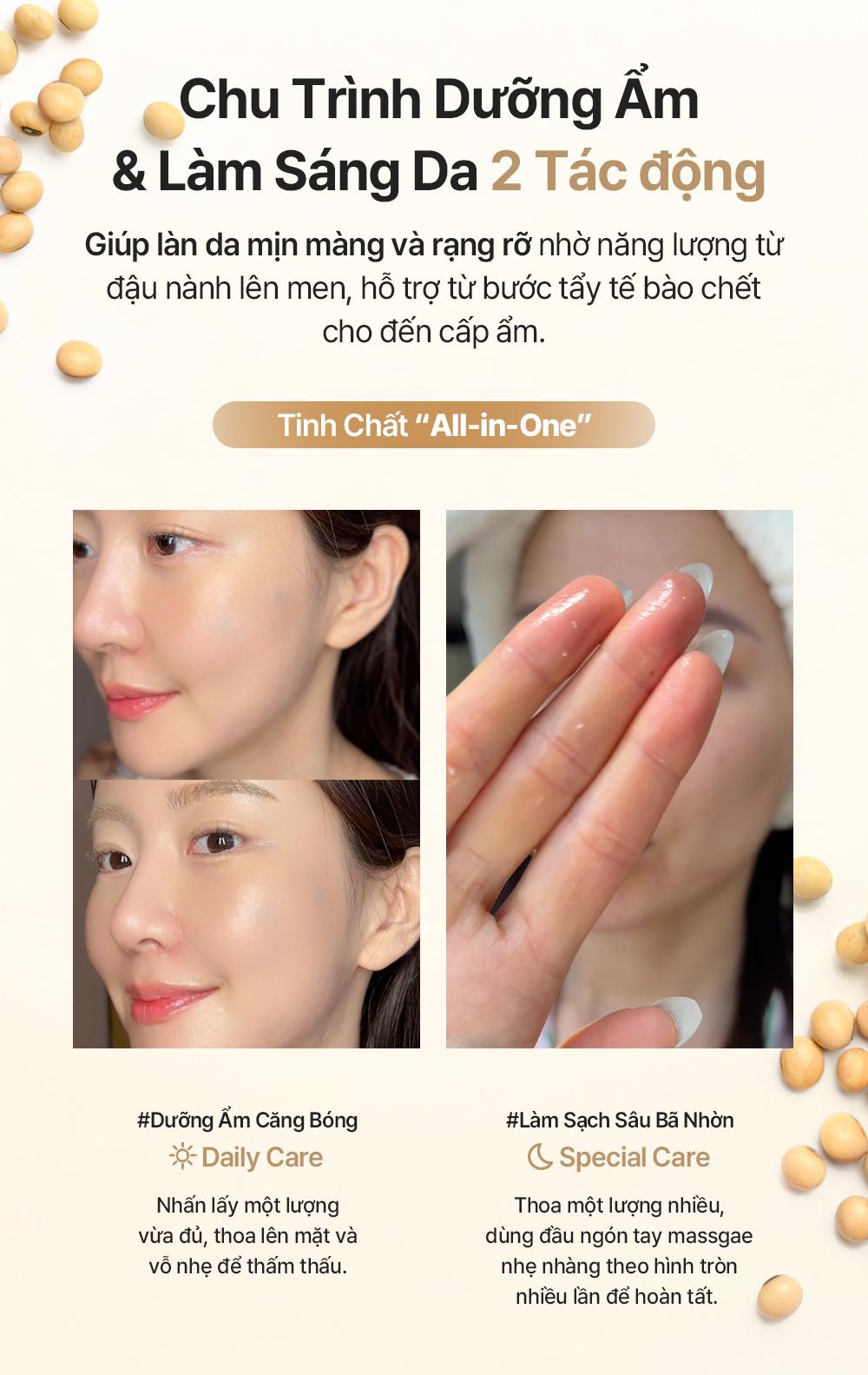 Tinh chất đậu nành mixsoon Bean Essence dưỡng trắng, làm sáng và cải