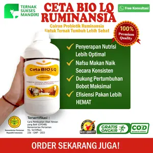 CETA BIO LQ Ruminansia – Penggemuk Sapi Kambing Domba CEPAT, Nafsu Makan Auto Naik