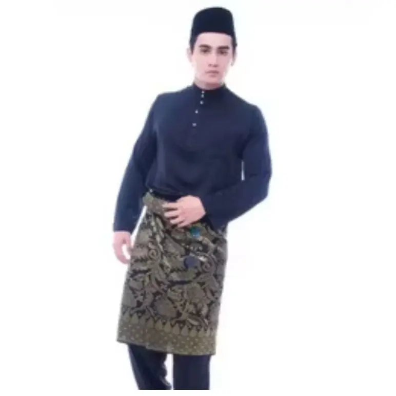 setelan baju koko melayu teluk belngaa cekak musang pakaian adat tradisional melayu bahan baloteli bisa cod 5