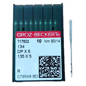 jarum GB 90/14 R mesin jahit DPx5 nomor 14 GROZ BECKERT DP x 5 silver