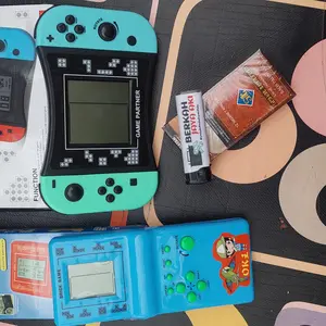 DOUBLE SIX MAINAN ANAK BRICK GAME TETRIS 9999 GAMEWATCH GAMEBOT BALOK JADUL WARNA RANDOM