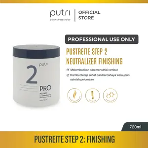 [PROFESSIONAL USE ONLY] Putri Pro Pustreite Step 2 Neutralizer Finishing untuk Meluruskan Rambut | Hair Straightener | Krim Penetral Rambut Salon | Hair Straightening Neutralizer | Produk Profesional Salon BPOM