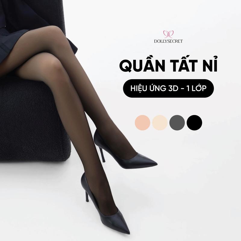 AFF Quần Tất Nỉ Hiệu Ứng 3D Thon Chân DOLLY SECRET Giữ Nhiệt Mùa Đông Giữ Ấm quantat dolly