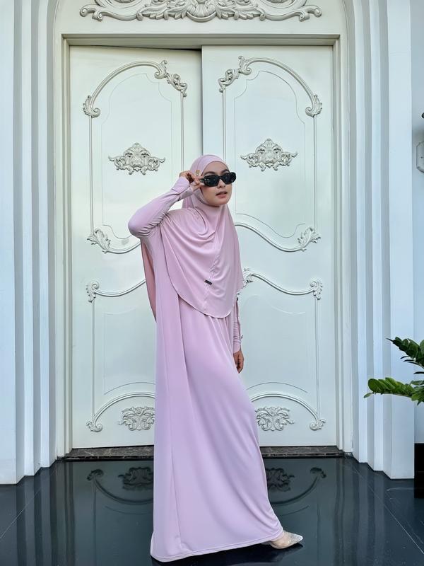 ONE SET HILYA SYAR'I By Museza: Bahan Korean Jersey Premium 5