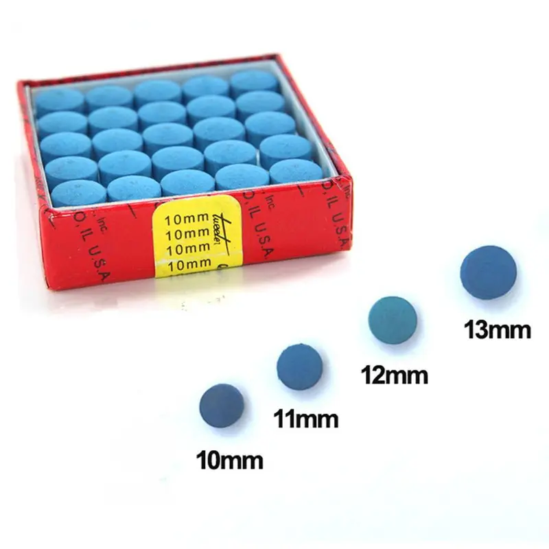 Đầu Cơ Bida, 20 Chiếc, 10 / 12 / 13Mm, Độ Cứng M, Thích Hợp Cho Bi-a Và Bi Da, Phụ Kiện Đầu Gậy 0