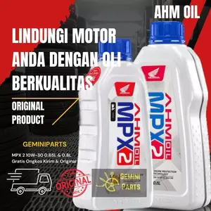 OLI AHM MPX 2 800ML & 650ML SAE 10W-30 SL JASO MB hondamp mesin mpx2