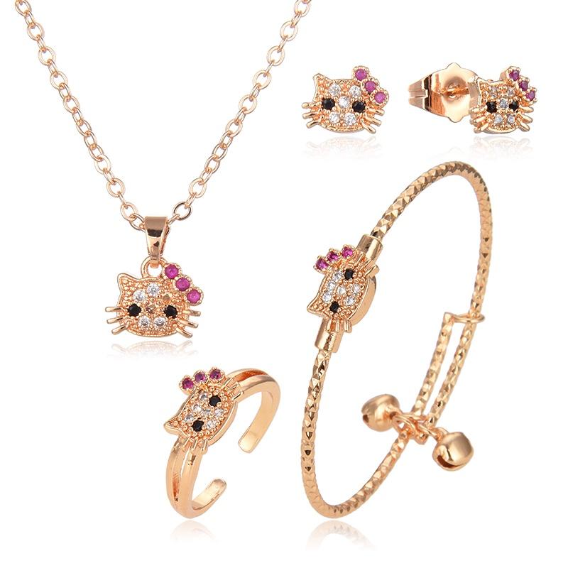 TERBARU SET PERHIASAN ANAK PEREMPUAN MODEL MIKYMOSE BOLONG GOLD Costume Fashion Kids 3