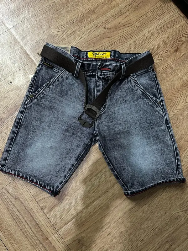 MC WISCER Celana Jeans Pendek Pria Terbaru Model Skinny Bahan Tidak Melar Kekinian Denim Lembut Nyaman Tebal 1