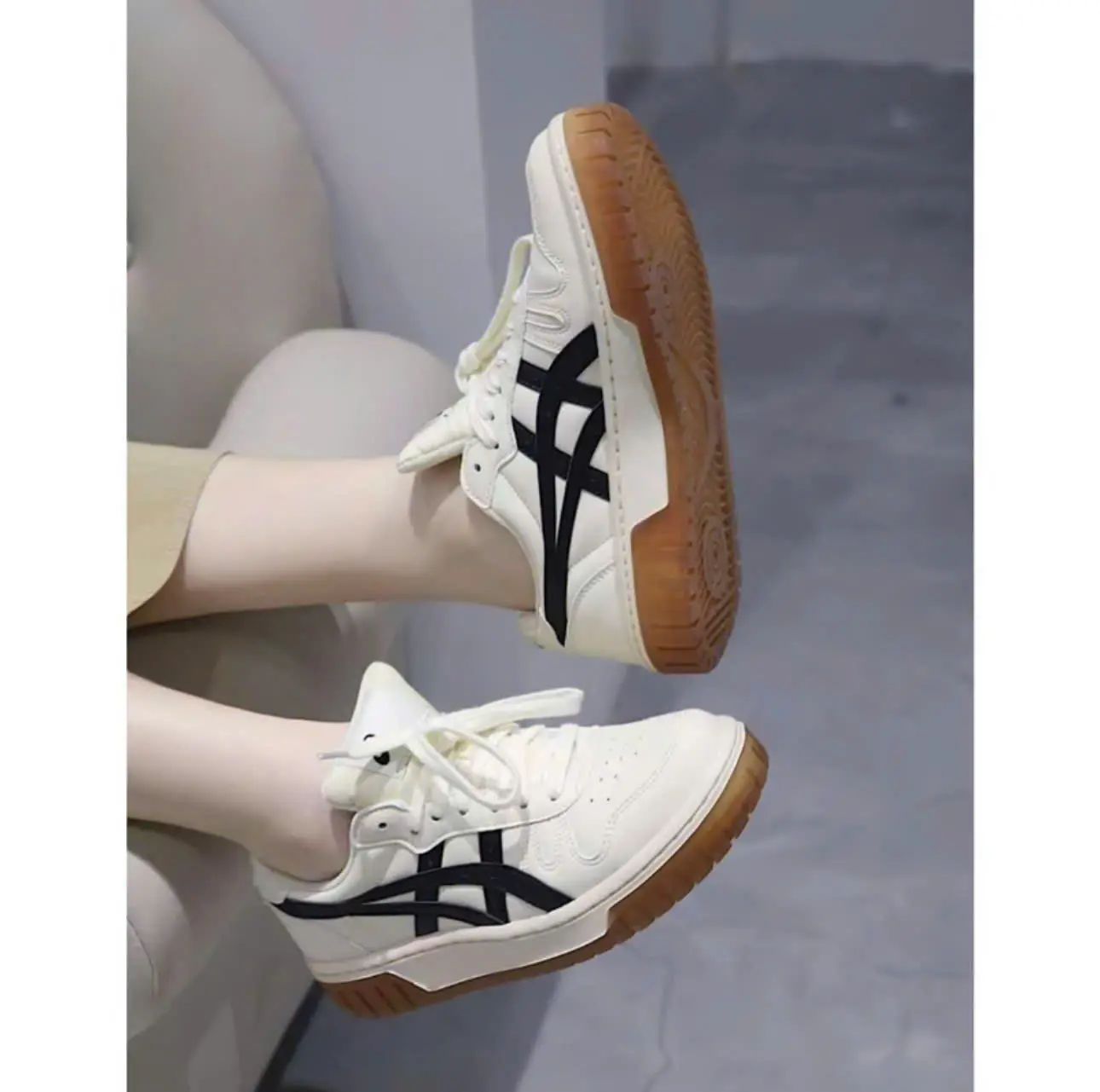 Giày Thể Thao Nam-Nữ , Giày sneaker Nam,Nữ Asicc Đế cao su đúc chống chơn trượt đế bằng size từ 37-43 Mẫu hot new