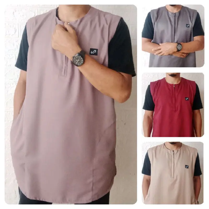 ROSAL / ROMPI SHOLAT / ROMPI PRIA MUSLIM / ROMPI PRIA DEWASA - bahan katun toyobo, warna : hitam, krem, milo, navy, abu tua dll.. 5