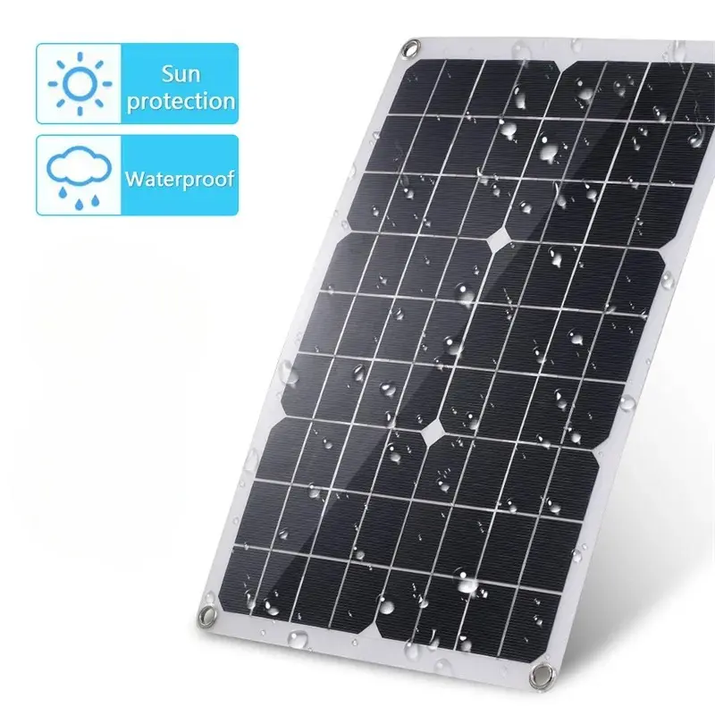 Bright Solar Panel Monocrystalline 18V 20W with Controller W88-C Universal Murah High Quality