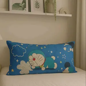 Bantal Cinta Doraemon Biru Motif Bintang dan Awan untuk Dekorasi Kamar Tidur