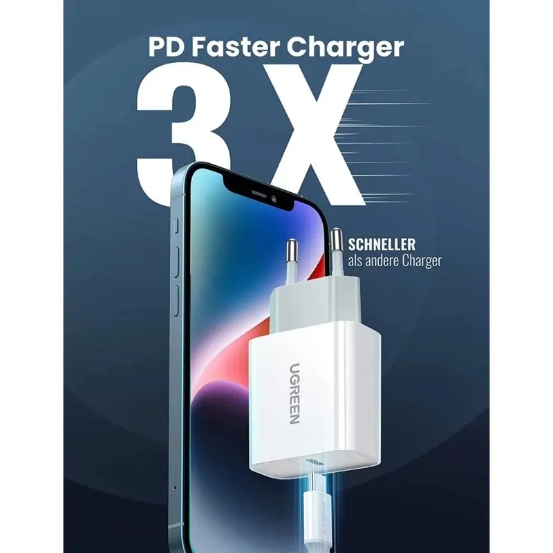 [ Asteros X Irvan Galih ] UGREEN Charger Type-C to Type-C PD Fast Charging 20w 30w Untuk iPhone 15, Samsung, iPad, Google 2