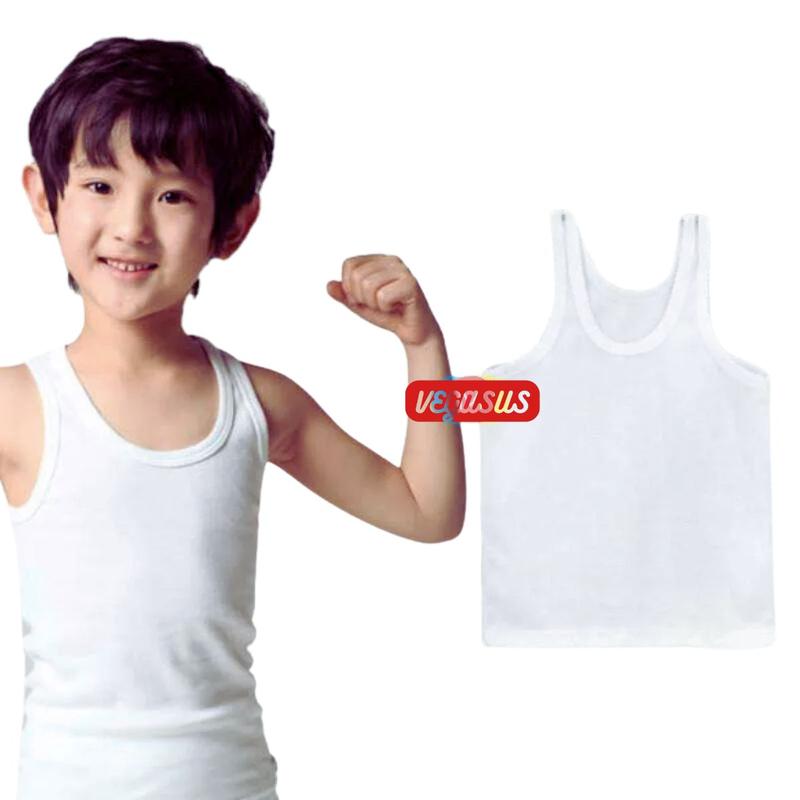Product Introduction of 6Pcs Singlet Kaos Dalam Anak Laki Usia 1-15Tahun-Kutang Syani S,M,L,XL,3L,4l,5L,6L Katun Bayi Perempuan Cewek 40