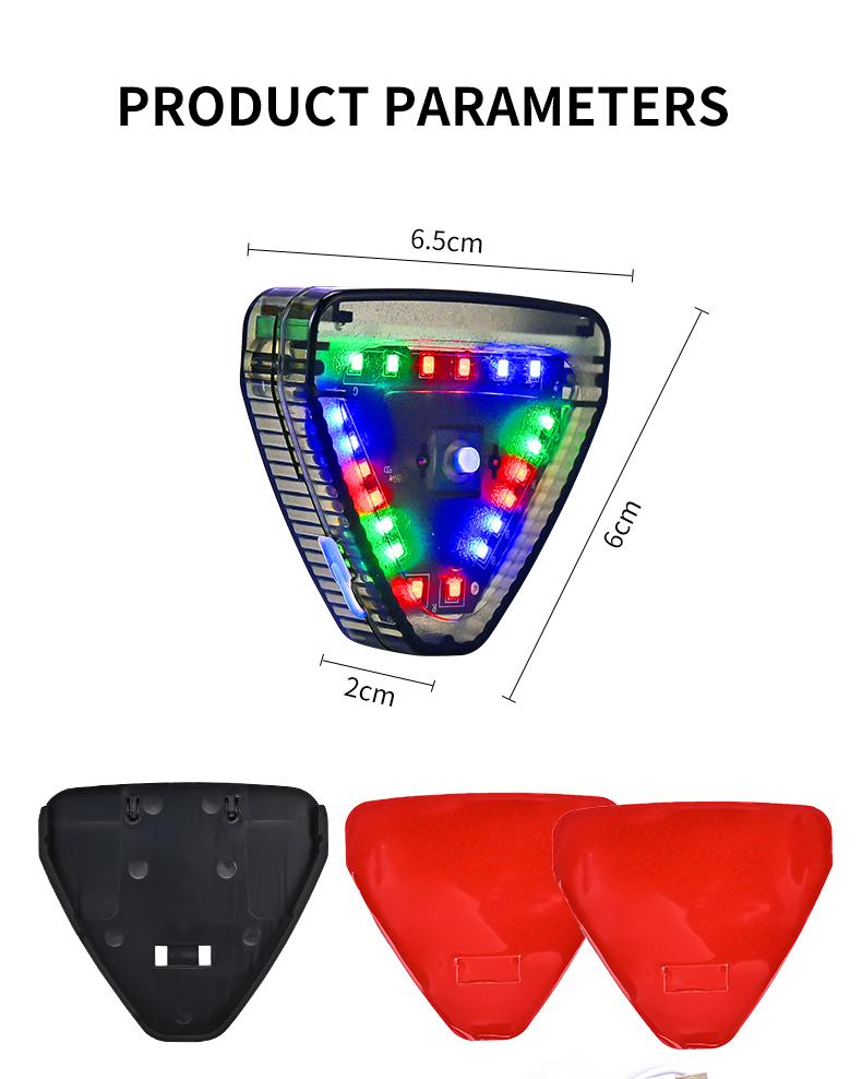 Product Introduction of 1pc RGB Car Fake Security Light Solar Powered Simulated Dummy Alarm Wireless Warning Anti Theft Caution Lamp LED Flashing Imitation 22