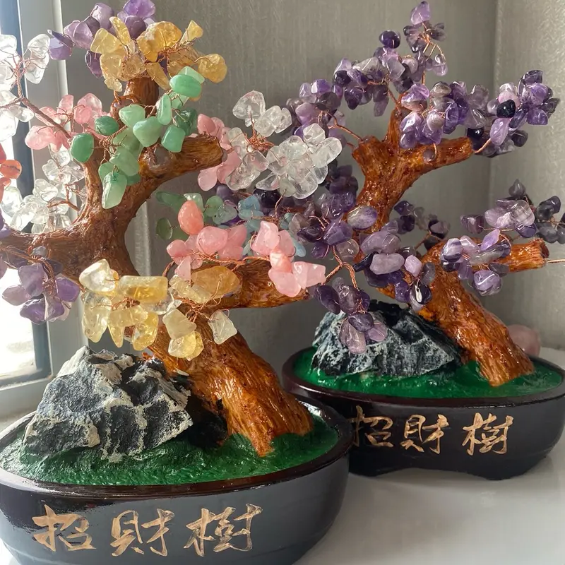 Lucky crystal tree < Pohon Keberuntungan > Dekorasi Crystal 3