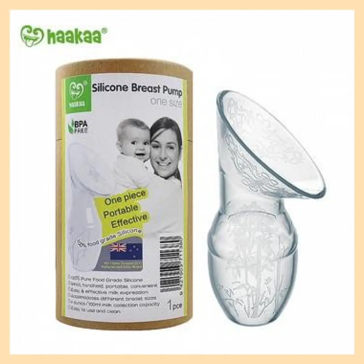 Haakaa Silicone Breast Pump (Free Base + Lid)