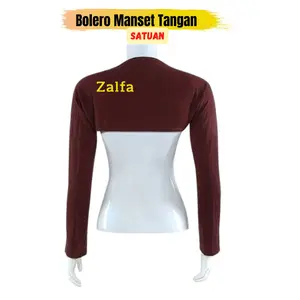 Bolero Manset tangan Sambung Anti melorot Lengan Panjang Dalaman Baju Pendek Muslimah - Zalfa