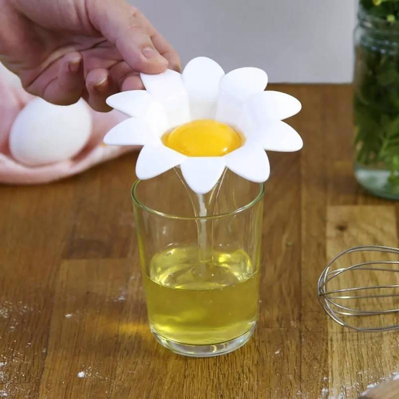 Saringan Alat Pemisah Putih Dan Kuning Telur Bentuk Bunga Egg Kitchenware 5