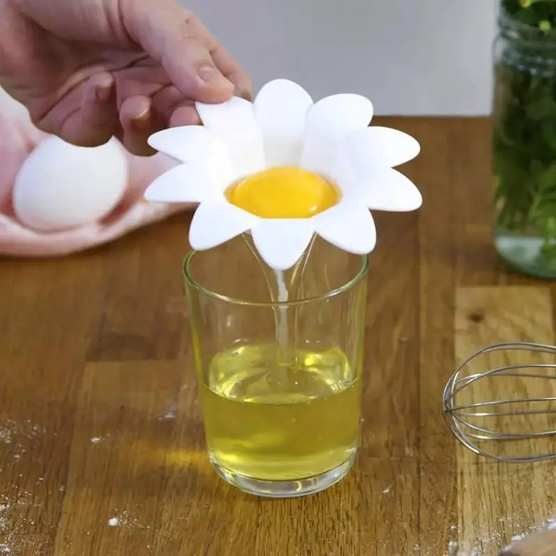 Saringan Alat Pemisah Putih Dan Kuning Telur Bentuk Bunga Egg Kitchenware 4