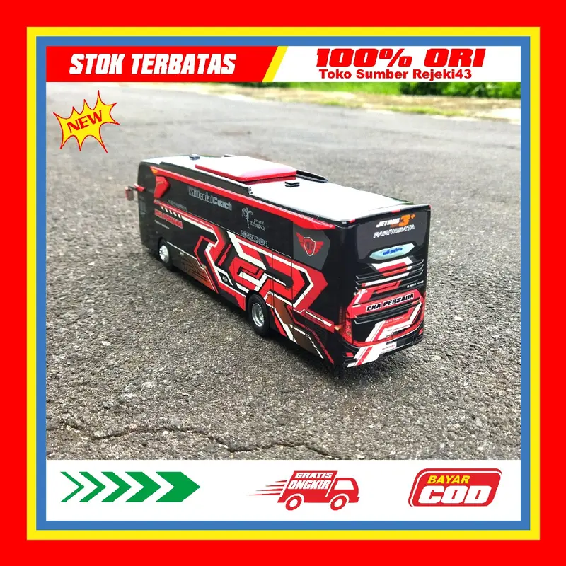 Bus EKA PERSADA KEN AROK miniatur bus detail super keren untuk hadiah si kecil dan si besar full interior keren Toys Control 8