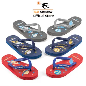 Sun Swallow Sandal Jepit Karet Anak Sendal Bocah Motif Planet Size Ukuran 27 28 29 30 31 32