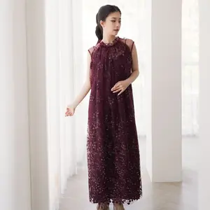 Aura Label - Clara Dress In Burgundy