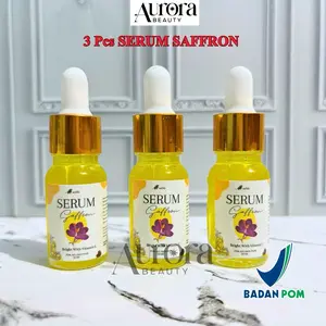 (3 pcs) Serum Saffron Original Serum Glowing  Mencerahkan Wajah Berjerawat Mengencangkan Essence