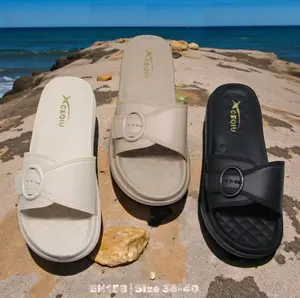 EH158| Sandal Wanita Terbaru2025|Sendal Wanita Kekinian Branded Original|SandalSelop Cantik Nyaman dan Empuk
