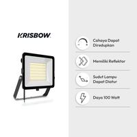 Gambar AZKO Krisbow Stax Lampu Sorot Led 3Cct Ip66 Floodlight Outdoor Light Lampu Penyorot Lampu Tembak Peralatan Elektronik - 100 Watt dari AZKO ID Kota Administrasi Jakarta Barat 4 Tokopedia