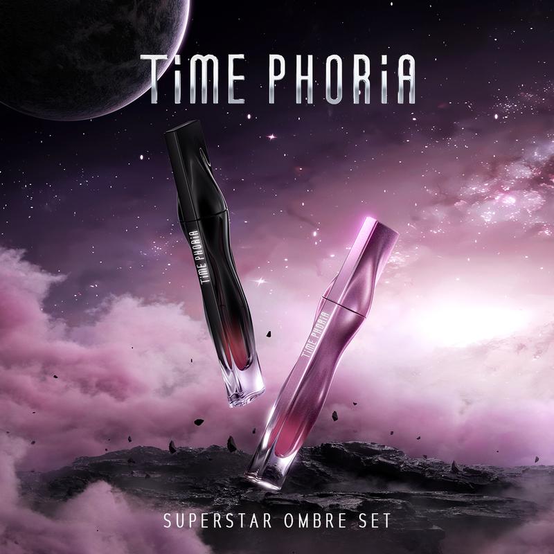 【NEW】TIMEPHORIA-MORE COLORS 2 PCS STELLAR DUST LIP STAIN 5ML+Nebula Velvet Lip Cream  | Dual-Effect Velvet Staining Lip Set，bold, lightweight, long-lasting color. silky smooth, 12-hour wear Lipstick Lipstick 1