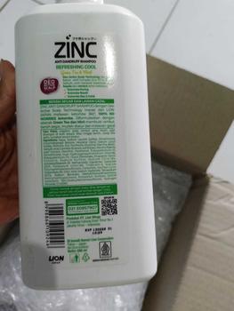 Product Review of Zinc Shampoo Refreshing Cool Botol 680ml x2 from k**g 1