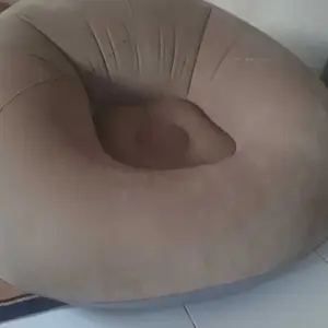 Bean Bag Dewasa Single Sofa agnin Minimalis 108cm*108cm*85cm Coklat Tahan Air Pompa Gratis Kuat & Tahan Lama Desain Elegan Furniture，Sofa tunggal untuk rumah kecil, sofa tiup santai, tebal dan mudah dibawa