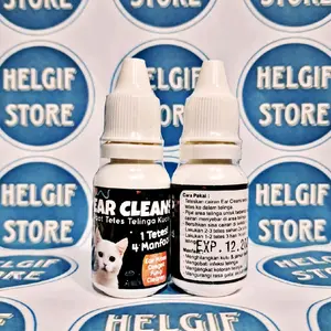 [READY] EAR CLEANS 15ML OBAT TETES TELINGA KUCING CAIRAN PEMBERSIH TELINGA PENGHILANG CONGE EAR MITES EARMITES KOTORAN BAU INSFEKSI GATAL RAFANG TELINGA KUCING CAT HEWAN