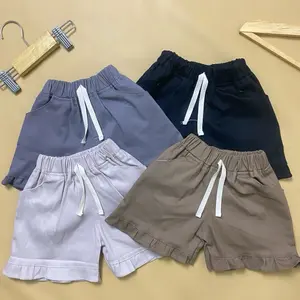 ASM KIDS - celana pendek hot pants anak perempuan aksen ruffle cantik lucu murah bahan katun twill stretch untuk usia 1-6 tahun