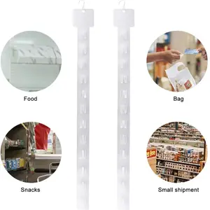 10pcs Gantungan Snack Toko / Supermarket- Clip Strip Terlaris Stainless